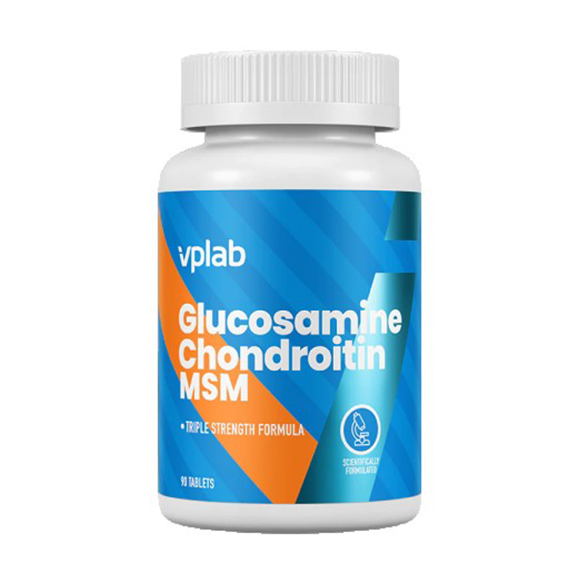 Глюкозамін, хондроїтин і МСМ VPLab Glucosamine Chondroitin MSM, 90 таблеток